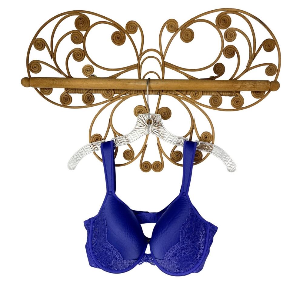 Thirdlove 24/7 Classic full coverage lace accent bra purple 36E